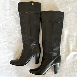 Kate Spade Belinda Black Leather Knee Boots--Sz 7